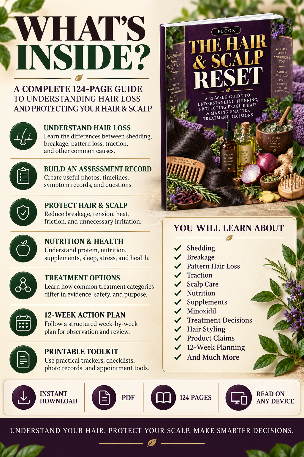 THE HAIR & SCALP RESET — 12-Week Hair Growth & Scalp Guide