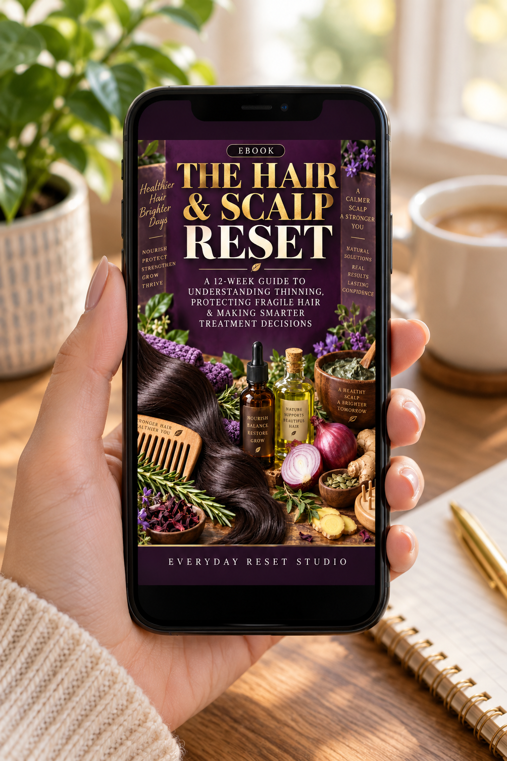 THE HAIR & SCALP RESET — 12-Week Hair Growth & Scalp Guide