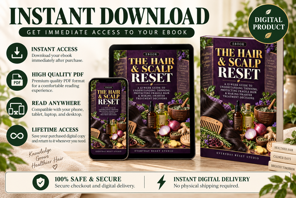 THE HAIR & SCALP RESET — 12-Week Hair Growth & Scalp Guide